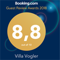 Booking.com Award - Villa Vogler Apartment